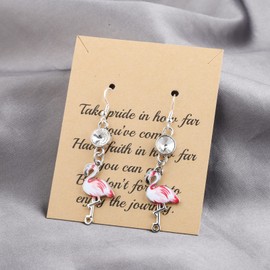 FUSTMW Pink Flamingo Earrings Gifts Flamingo Lover Gifts Flamingo Bird Pendant Earrings Flamingo Jewelry for Women (flamingo earring)