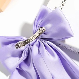 Accessorize Kingdom Silk Satin Hair Bow Clips, Large Vintage Ribbon Design, Hair Accessories for Women and Girls (Multi-10, 3)