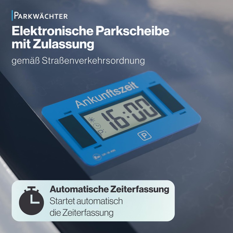 Parkwächter V2 Electronic Parking Disc with Approval according to German