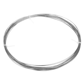 uxcell 3/64"(1.2mm) 304 Stainless Steel Cable Wire Rope 7x7 Strands Core 50ft (15M) Aircraft Wire for Construction Outdoors Marine Rigging Decking Railings