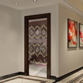 Wooden Beaded Curtain, 35.43*68.9 Inch Natural Wooden Door Beaded Curtain Door Curtain Bead Curtain Beaded Curtain Doorway Beads Bamboo-Like Window Front Door Decor for Living Rooms Bedrooms