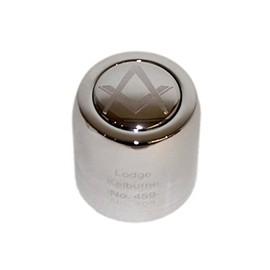 Masonic Pressure Action Champagne or Prosecco Bottle Stopper with Engraving Options (Please See Instructions ON Listing for Lodge Engraving) (with G Design and Lodge Engraving)