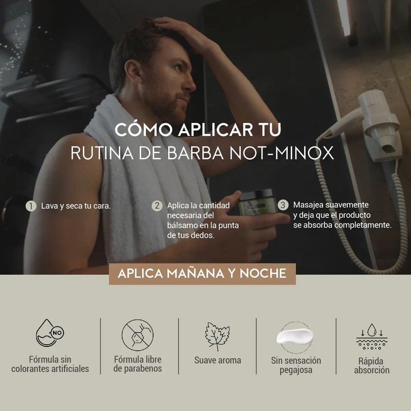 Balsamo Para Crecimiento De Barba Media O Con Huecos Y