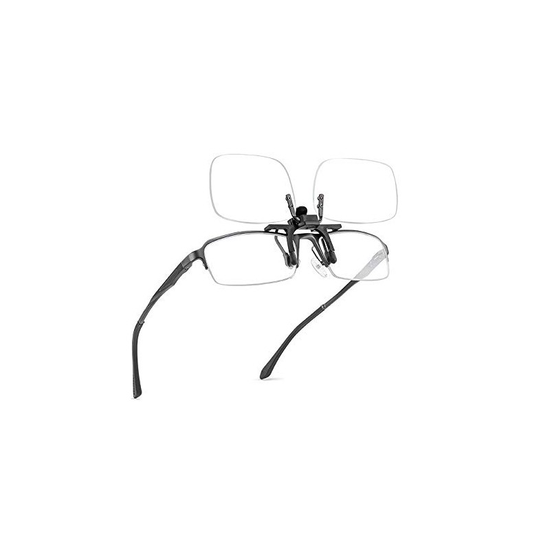 Clip-on Reading Glasses Reader (Black, +2.0)