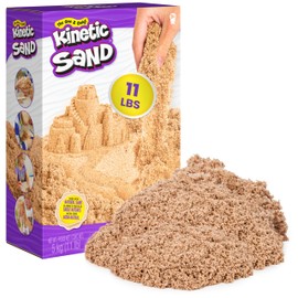 Kinetic Sand, 11lb (5kg) Natural Brown Play Sand for Arts and Crafts, Sandbox, Amazon Exclusive (Packaging May Vary), Sensory Toys, Holiday Gifts & Stocking Stuffers for Kids Ages 3 and up