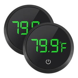 DWEII 2pack LED Digital Aquarium Thermometer, Tank Thermometer Aquarium Temperature Measurement Display Thermometer for Fish,Turtle and Aquatic