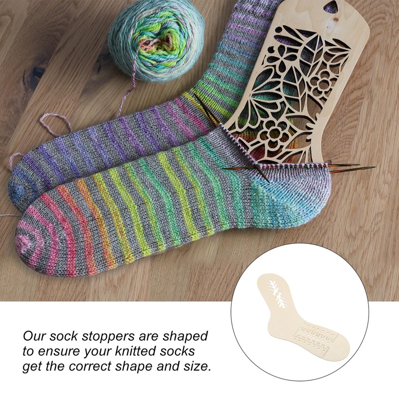 PATIKIL Sock Blocker, 2 Pair Adjustable Socks Blocker Wood Stretcher