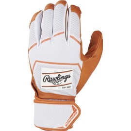 Rawlings Workhorse Baseball-Schlaghandschuhe | Kompressionsriemen | XL für Erwachsene | Karamell/Weiß