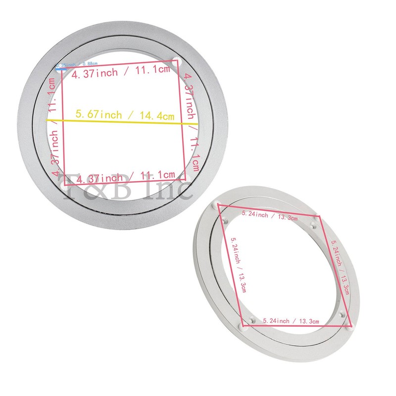TamBee Aluminum Lazy Susan Heavy Duty Metal Rotating Hardware Turntable