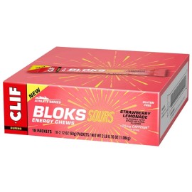 Clif Bar Bloks Sours Chews Fresa Limonada 18 piezas 7222524161000