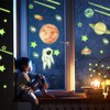 849 Piezas Estrellas Fluorescentes para Techo Pegatinas Luminosas Decorativas Decoraciones