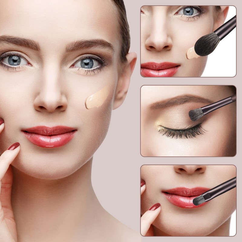 Makeup Brushes 12 Pcs Makeup Brush Set Premium Synthetic Bristles