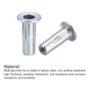 sourcing map M6 Multi-Grip Rivet Nuts, 5 Pieces, Pre-Drilled Shank,