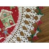 Handmade Christmas Lace Doily Celebrating Snowmen Snowman Round 20 Inches