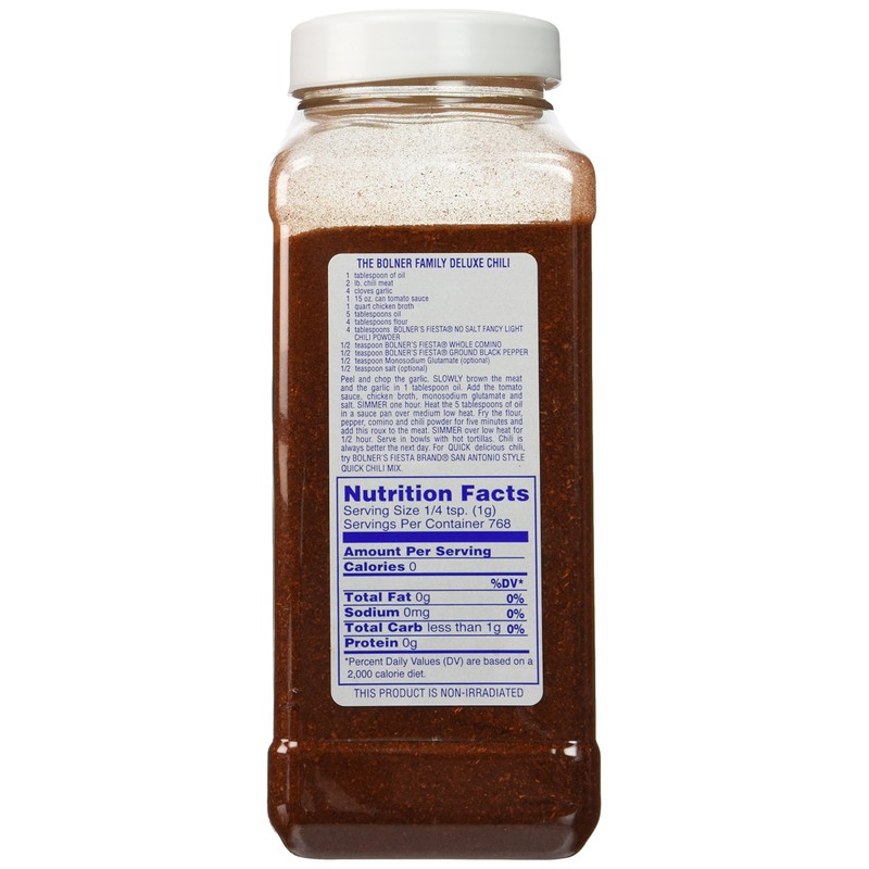 Bolner's Fiesta Fancy Light Chili Powder 16oz