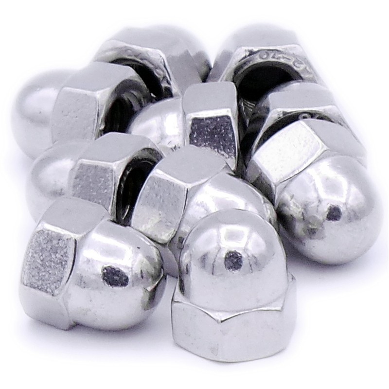 M8 (8mm) Dome Cap Nut - Stainless Steel (A2) (Pack