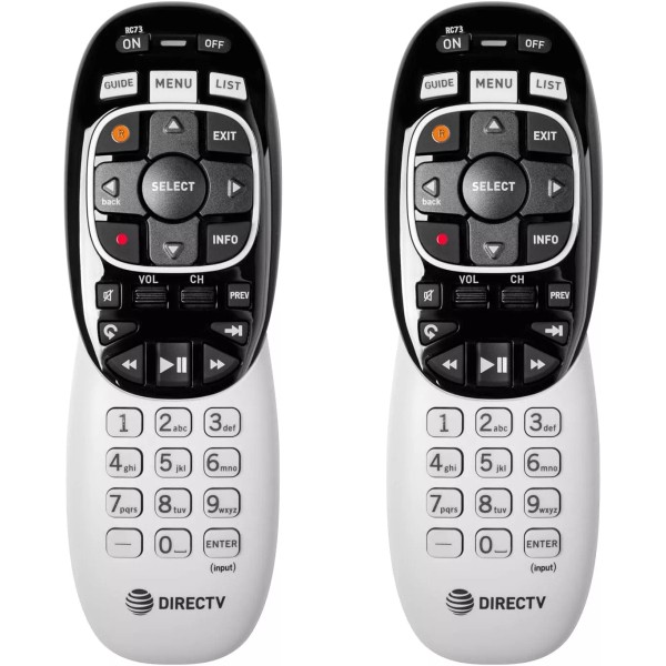 AT&T 2 PACK RC73 AT&T DIRECTV REMOTE CONTROL HR24, H25,