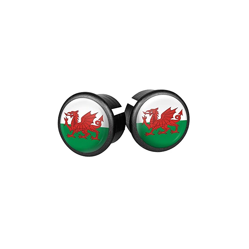 Velox Pictured Bar End Plugs, Wales, One Size