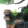 Kathring Rockery Fountain, Desktop Rock Waterfall Humidifier with LED Lights