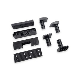 Taytools 774526 Low Profile 1/2” Workbench Bench Dogs Stoppers Pegs with 1-1/4” Tall x 4 “ Wide Jaw Extensions for 3/4" Dog Holes 8 Pack with Screws