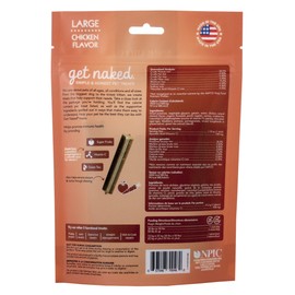 Get Naked Grain Free 1 Pouch 6.6 Oz Super Antioxidant Dental Chew Sticks, Large