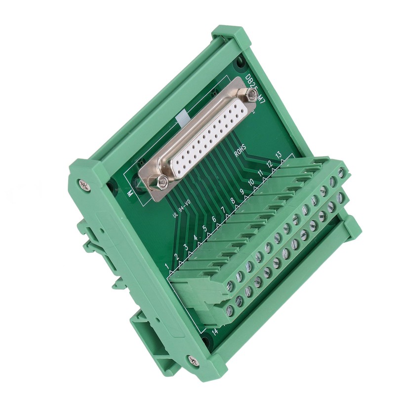 DB25 to Terminal Connector Adapter Plate PCB Board Straight Female