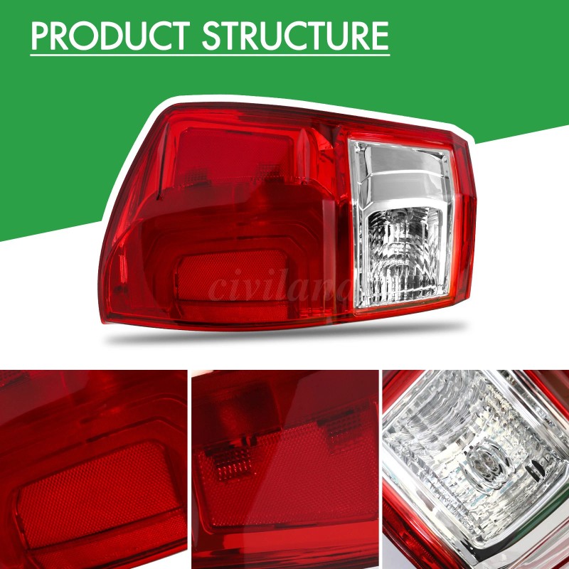 Left+Right Tail Lights Brake Lamps for 2016 2017 2018-2023 Toyota