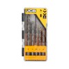 JCB Masonry Drill Bit Set, 5 Pieces, Solid Steel, Carbide