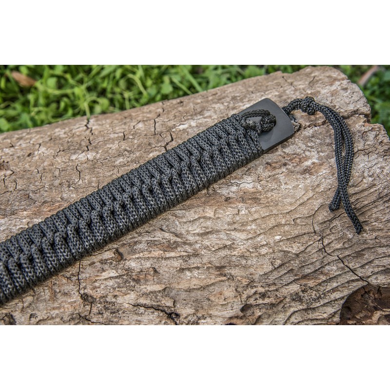 SE 15" Black Hunting Axe with Spike and Nylon Cord-Wrapped