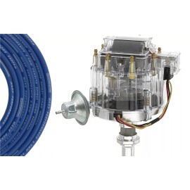 MAXX Performance Products Clear HEI Distributor Coil Spark Plug Wires Big Block Chevy 7.0L 427 7.4L 454 V8