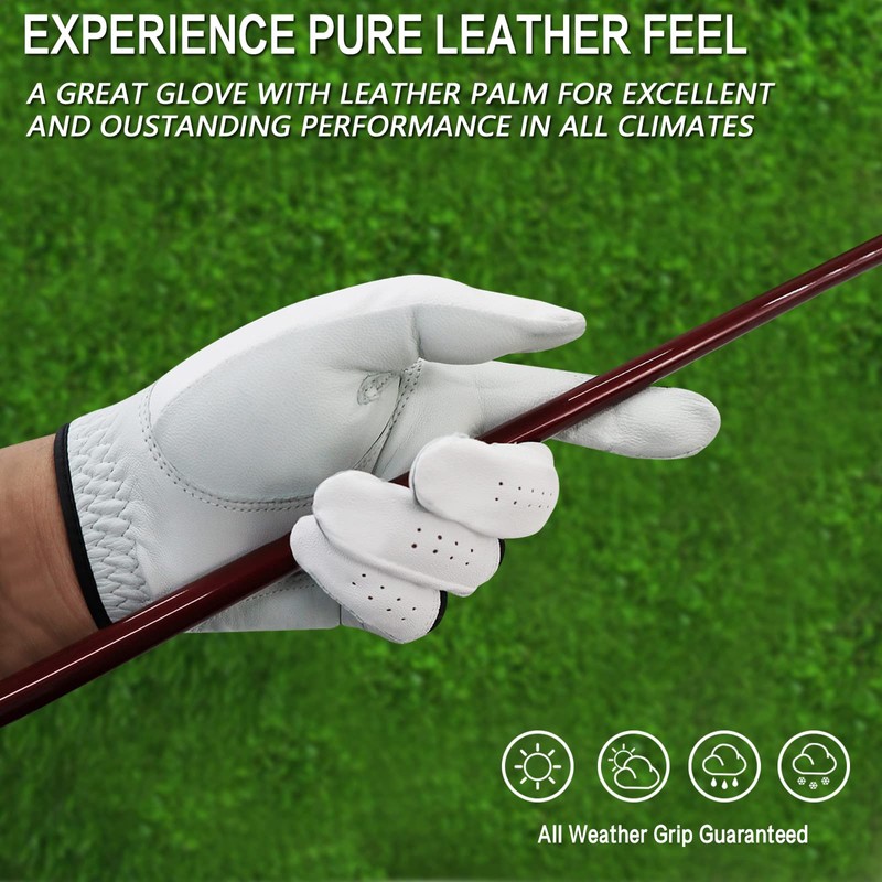 FINGER TEN Golf Gloves Men Left Right Hand Handed Golfer