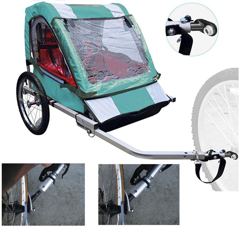 ANCLLO Bicycle Towing Hitch, Bicycle Trailer Coupling Adapter, Bicycle Trailer