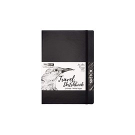 Pro Art Premier Sketch Book Travel 8"x 6" White 74lb Black 80 Sheets, Sketch Book, Sketchbook, Drawing Pad, Sketch Pad, Drawing Paper, Art Book, Drawing Book, Art Paper, Sketchbook for Drawing
