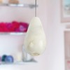 Himalayan Marble Pear Drop Light Pull - White Marble