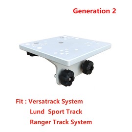 Brocraft Universal Aluminum Downrigger Bracket for 90 Degree Boat Track System/Lund Sport Track/Versatrack Track/Ranger Track(Generation 2)