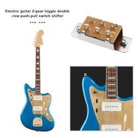 EMSea 2Pcs Slide Selector Switch with 4X Screws Compatible with Fender Jaguar/Jazzmaster Toggle Switch Guitar Accessories Metal