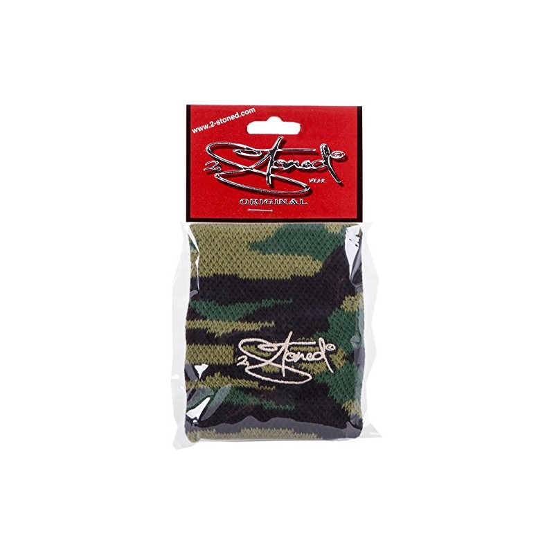 2Stoned Original Sweatband XL 10 cm in Camo with Embroidery