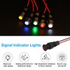 PATIKIL 8mm Red Signal Indicator Lights, 8 Pack AC/DC 12-24V