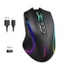 E-YOOSO Gaming Mouse, Tri-Modes Wireless/Bluetooth/Wired Rechargeable RGB Gamer Mouse with