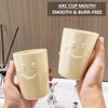 Baowindy 4Pcs Bathroom Tumbler Toothbrush Cups, Smiley Unbreakable Toothbrush Holders,