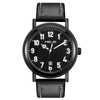 JIZZU Mens Watches Analog Quartz Watch, Man Leather Watches with