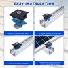 10pcs Solar Panel Mid Clamps for Unistrut, 30mm/35mm Aluminum Mounting