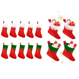 Kellegour 6 Pieces Christmas Stockings,Large Xmas Stockings,Fireplace Hanging Santa Socks,Xmas Fireplace Hanging Stockings for Pouch Bag Ornaments,Snowman,Reindeer,Gift,Candy,DIY Craft