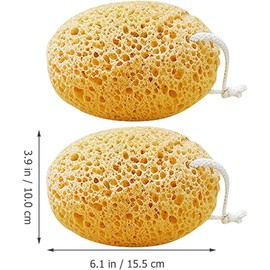 Esponja Exfoliante Corporal 2 pzs – Celda de Pan, absorbente, ideal para ducha y piel sensible