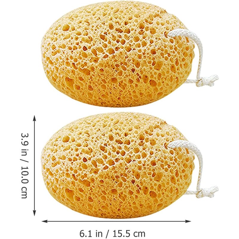 Esponja Exfoliante Corporal 2 pzs – Celda de Pan, absorbente,