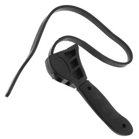 Operitacx Rollgabelschlüssel Automobil Mechaniker Filter Entfernung Werkzeug Gürtelbandschlüssel Kleiner Bandschlüssel Klempnerschlüssel Gurtschlüsselgrench Grau Plastik