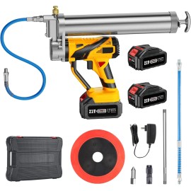 ‎TaskStar Electric Grease Gun,12,000 PSI Battery Operated Grease Gun 2xBattery&Char