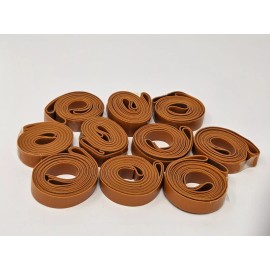 Unbranded 1/2" Inch Wide Tan Suedette Leather Lace Cord Trim Faux Suede, 54" x 10 pieces