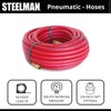 Steelman 50-Foot x 3/8-Inch ID Rubber Air Hose for Pneumatic