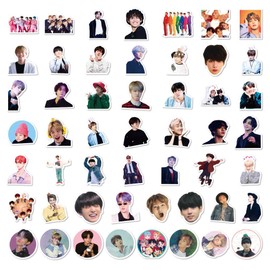 BTS Stickers, Pack of 100, BTS Sticker Pack, Kpop Stickers, BTS Waterproof Sticker Set, Kpop BTS Stickers, Decorative, Vinyl Stickers for Laptop, Scrapbook, Skateboard, Car, Luggage